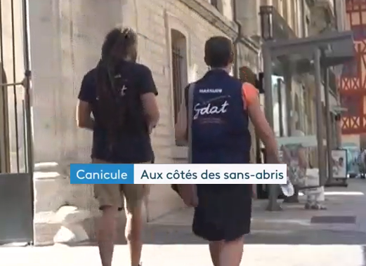 France 3 aux côtés de l&rsquo;équipe de maraudes mobilisée pendant la canicule